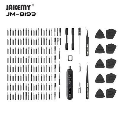 180-in-1 Precision Electric Screwdriver Set — Magnetic Phillips, Torx & Hex Bits with LED Repair Tool Kit Gift for Men