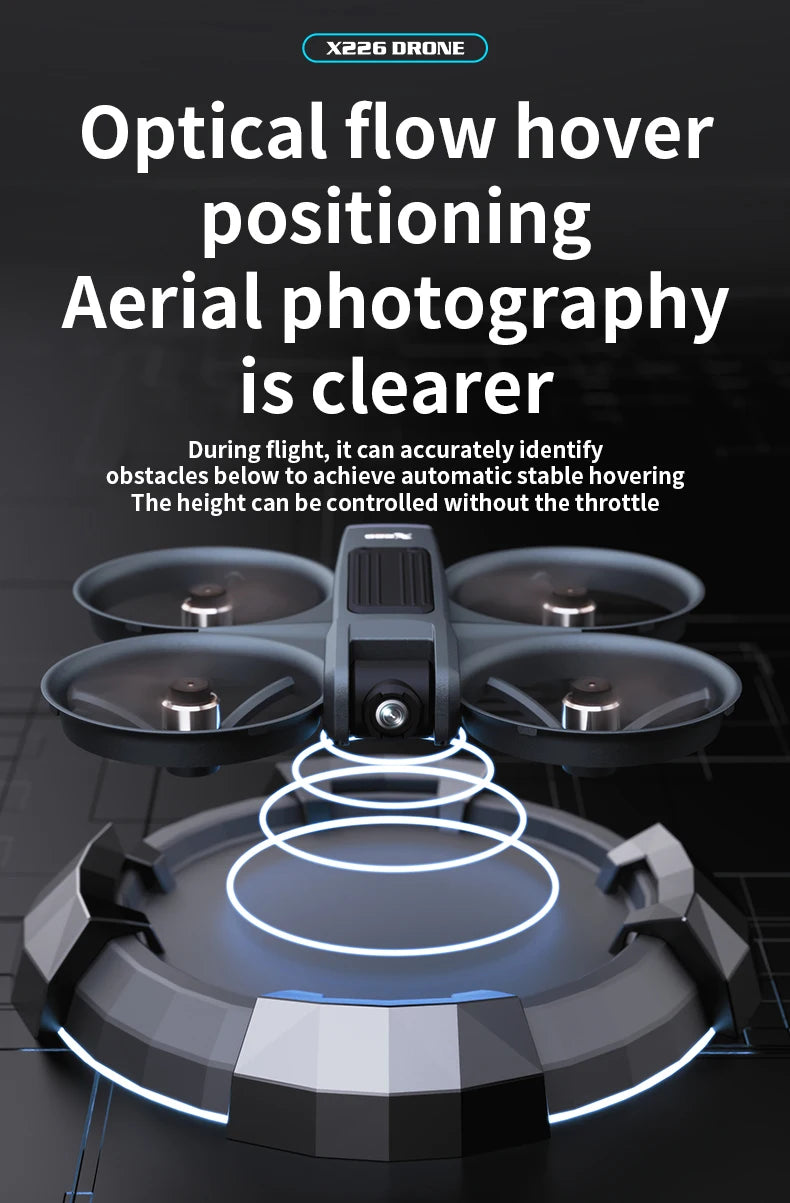 X266 Mini RC Drone – 8K HD Dual Camera, 6-Axis Headless Quadcopter with 360° Flip, Remote Control Helicopter Toy for Boys