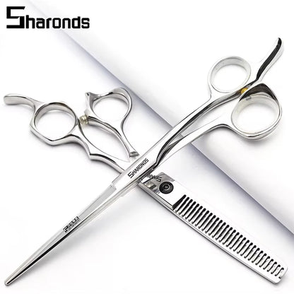 SHARONDS Professional Hairdressing Scissors – 440C Japanese Steel Barber Shears for Salon & Home Use