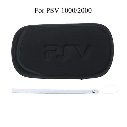 YuXi Soft Protective Carrying Case for PSP 1000/2000/3000 — Storage Pouch with Hand Wrist Lanyard for PSV & PSP Go Console