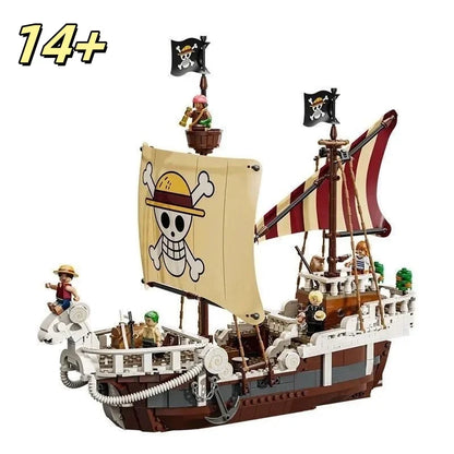 FIT 75639 One Piece Merry Boat Luffy Building Blocks Toy – Model Bricks Set for Kids’ Birthday & Christmas Gifts