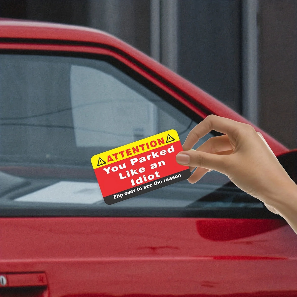 You Park Like an Idiot Cards 50-Pack - Funny Bad Parking Violation Cards & Gag Gift Inserts