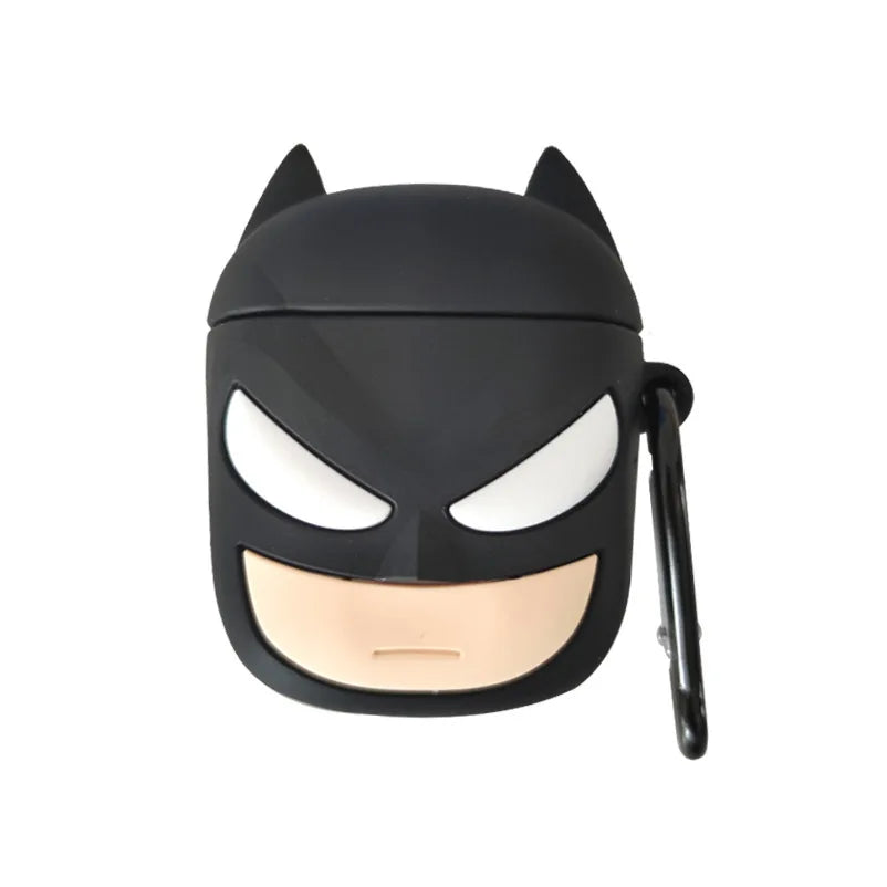 3D Cartoon Silicone Case for AirPods 1/2/3 & Pro/Pro 2 — Protective Wireless Earphone Cover with Hook