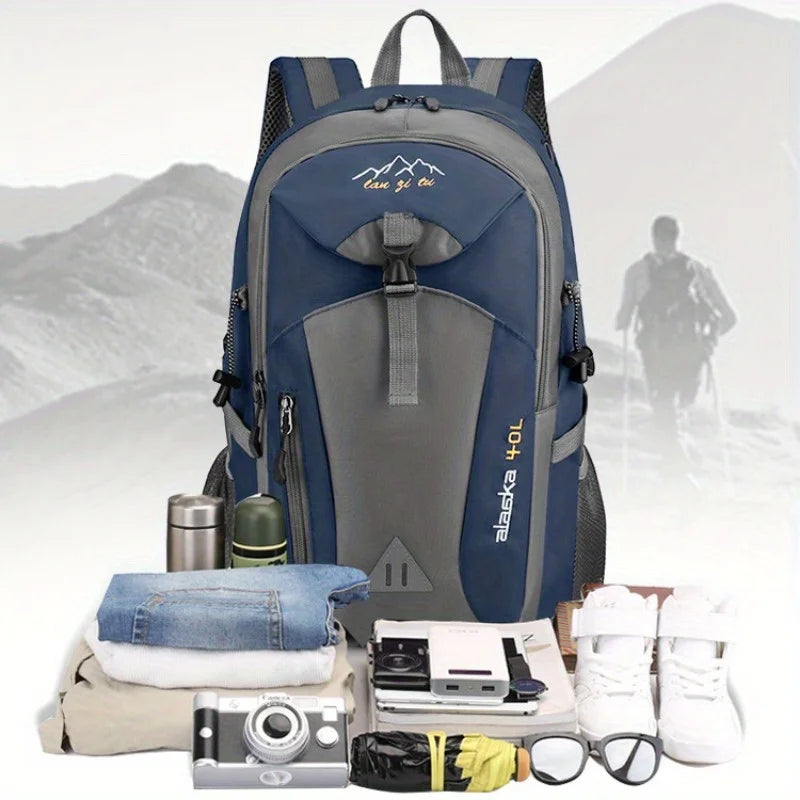 New 40L Outdoor Hiking Backpack – Men’s & Women’s Sports Shoulder Bag for Leisure & Travel, Large Capacity