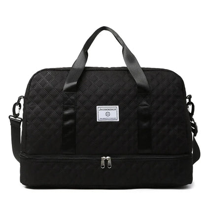 Short Trip Travel Bag – Large Capacity Waterproof Handbag with Dry & Wet Separation for Men & Women