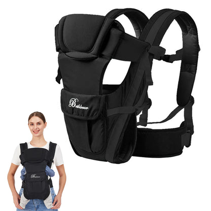 4-in-1 Ergonomic Baby Sling Carrier - Adjustable Backpack Carrier for Newborns to Toddlers