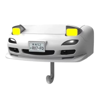 Car Headlight Initial Key Holder - Wall-Mounted Keychain Organizer and Entryway Key Hooks