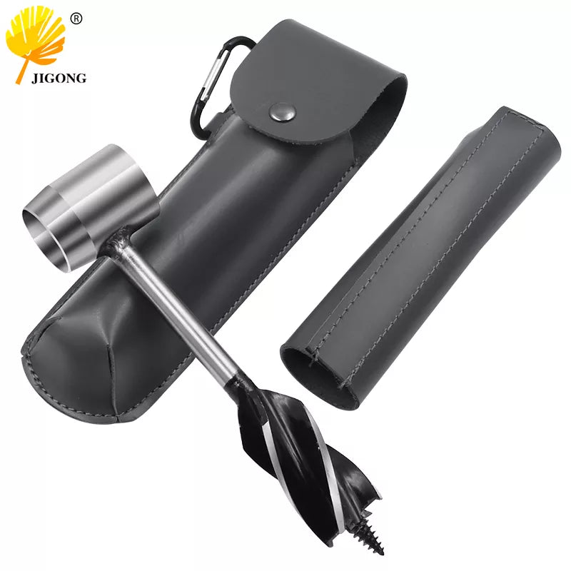 Outdoor Survival Auger Drill Bits - Camping Bushcraft Manual Hole Maker Tool for Woodworking & Core Drilling