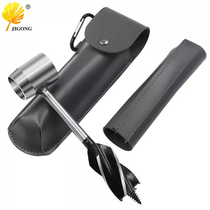 Outdoor Survival Auger Drill Bits - Camping Bushcraft Manual Hole Maker Tool for Woodworking & Core Drilling