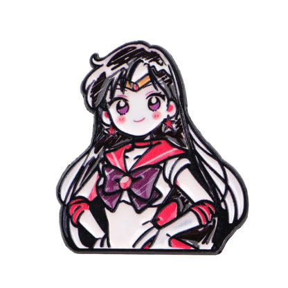 Cute Anime Enamel Pins for Girls – Manga Cartoon Brooches for Backpack, Hat & Cosplay Gifts