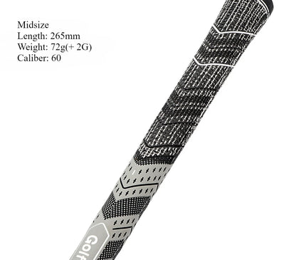 MCC PLUS 4 Men's Golf Grip — Rubber Cotton Yarn Club Grips for Iron & Wood, Standard/Midsize Universal Fit