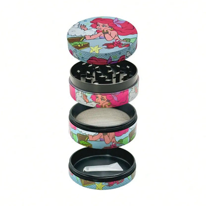 Nostalgia 50mm Metal Spice Grinder - 4-Layer Premium Kitchen Herb Grinding Tool