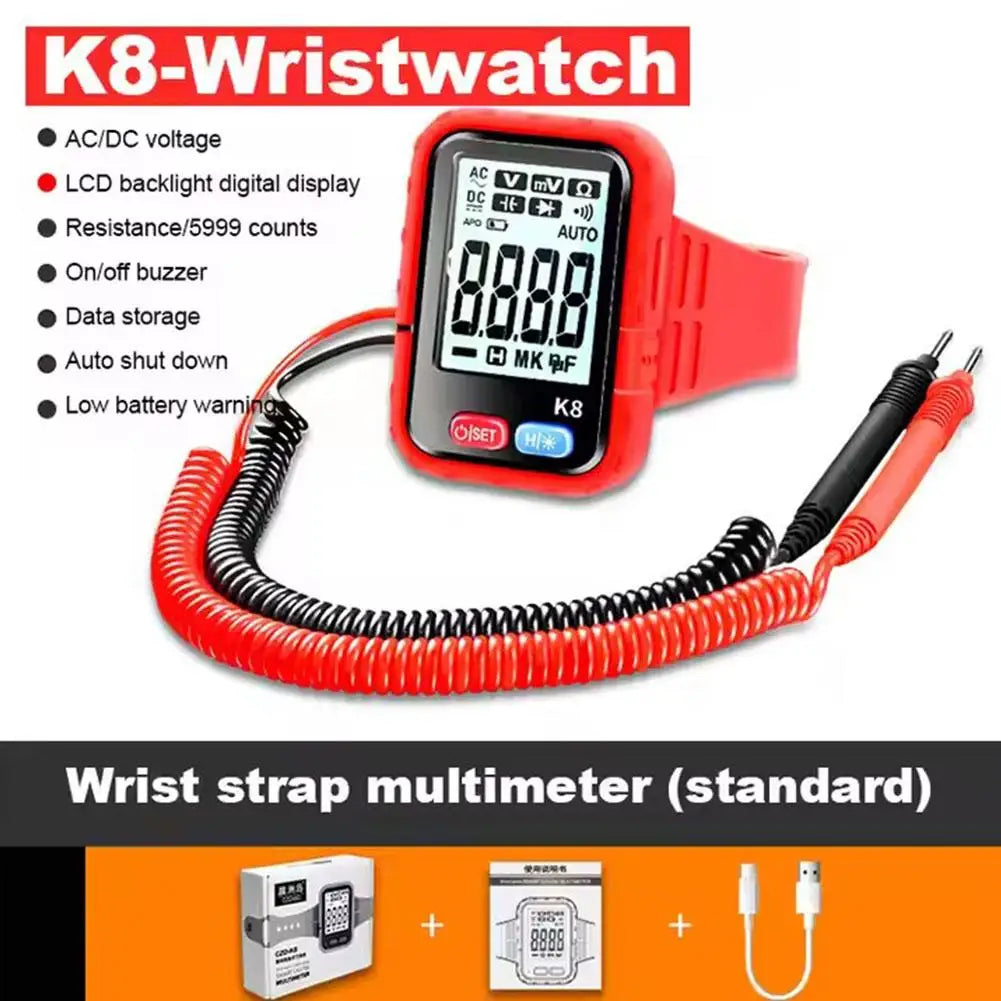 Auto-Range Digital Multimeter - NCV Voltage Detector with Capacitance Measurement for Electrical Testing & Repair