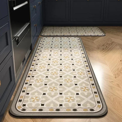 Absorbent Non-Slip Kitchen Mat – Printed Area Rug for Hallway, Living Room, Bedroom & Entrance