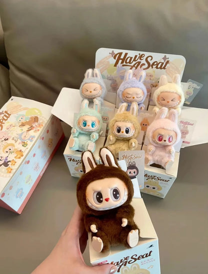 1:1 High-Quality Macaron 2nd The Monsters Labubu Vinyl Plush Blind Box - Sitting Party Doll, Decorative Surprise Gift