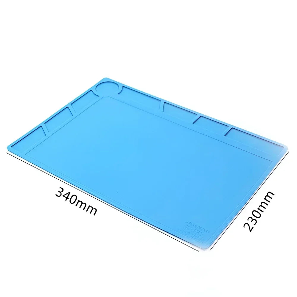 ESD Heat-Resistant Soldering Mat – Magnetic Silicone Work Pad for BGA Repair and Heat Insulation