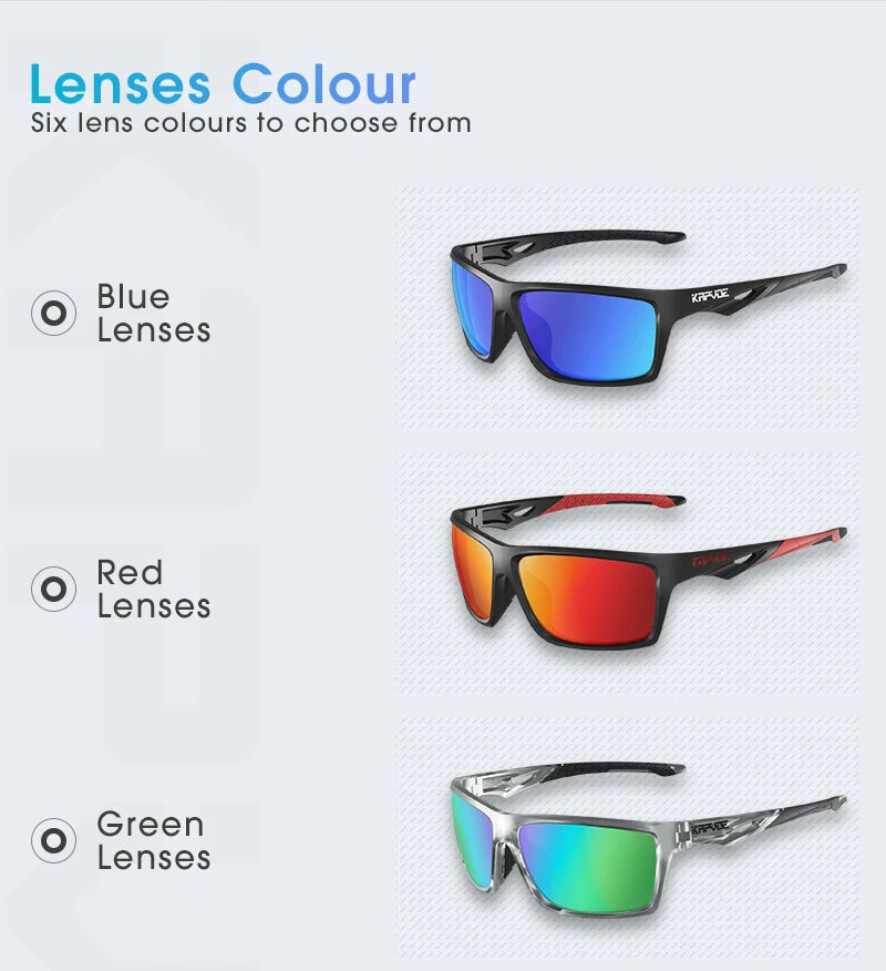 KAPVOE Polarized Sunglasses – Men & Women Fishing, Hiking, Driving, Cycling, and Sports Eyewear
