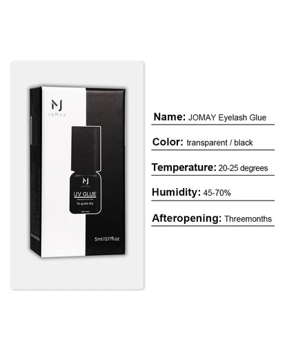 Extra Strong 1S UV Super Fast Eyelash Glue – Professional Adhesive with Box