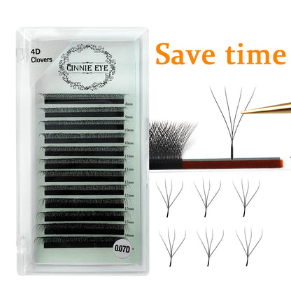 4D-5D W Eyelash Extension – Fluffy Volume Mink & Faux Mink Premade Fans, Dolly Hybrid 3D Lashes