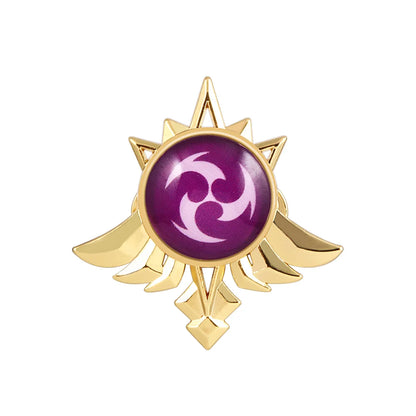 Genshin Impact Sumeru Vision Pins - Anime Character Element Badge Lapel Brooch Collectible Accessories