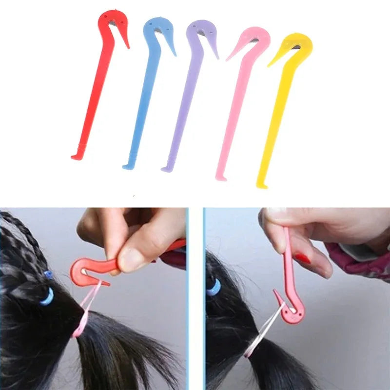 5PCS Hair Band Rubber Cutter Tool – DIY Girls Headband Styling Cutting Tool for Hair Accessories