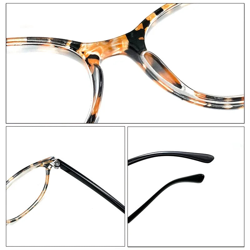 Retro Round Reading Glasses – Vintage Plastic Eyewear for Women, Presbyopia & Hyperopia +1.0 to +3.5
