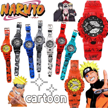 Naruto Uzumaki Digital Watch - Cute Anime Cartoon Electronic Wristwatch for Fans and Everyday Wear