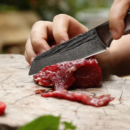 Handmade Forged Stainless Steel Chef Knife - Boning, Fishing, Meat Cleaver & Butcher Knife for Kitchen Use