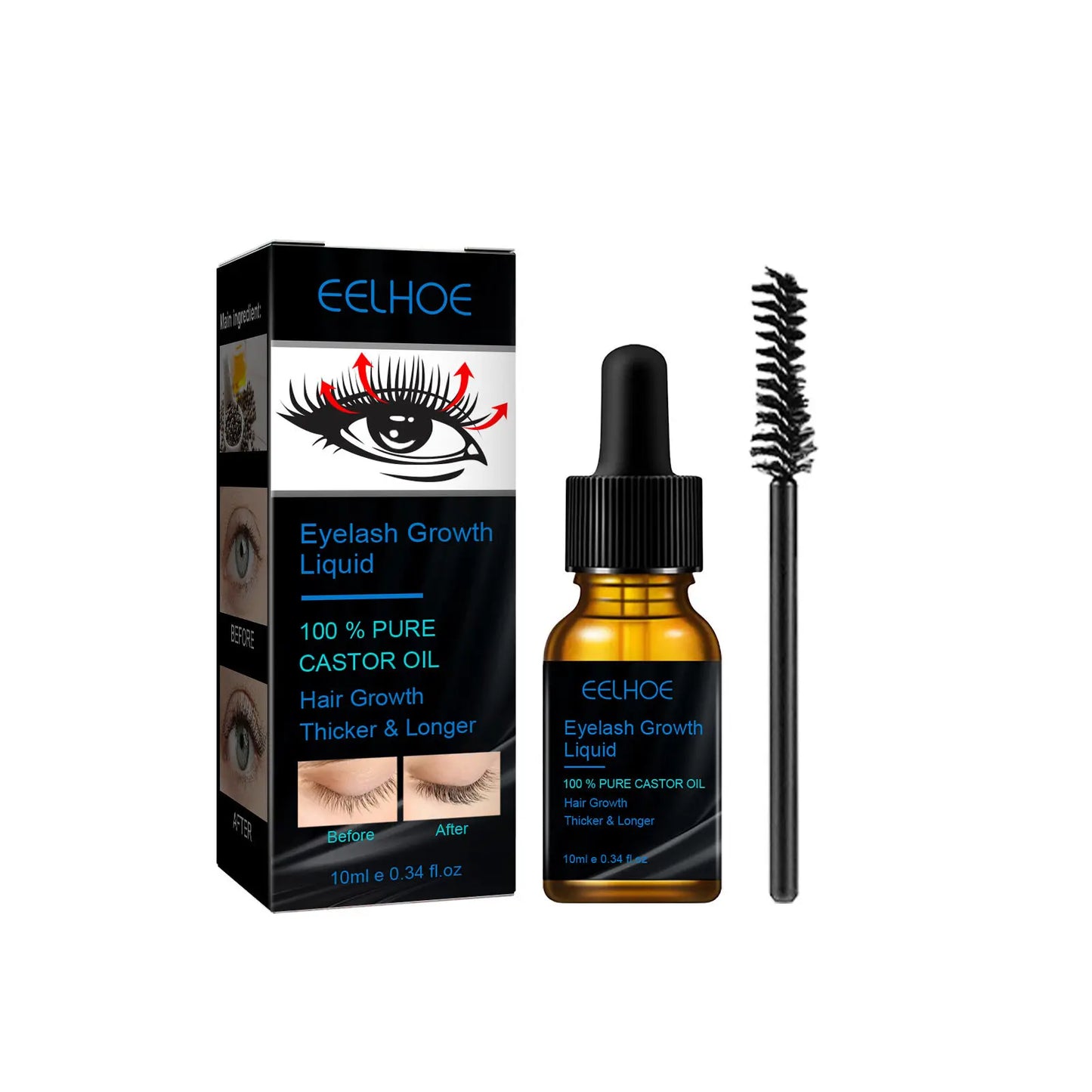 Fast Eyelash Growth Serum – Natural Thick Eyebrow & Eyelash Treatment, Darkening & Traceless Eye Care Lotion