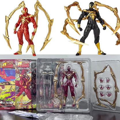 Amazing Yamaguchi Kaiyodo Iron Spider-Man Figure — Animation Collectible Action Model Toy, Birthday Gift