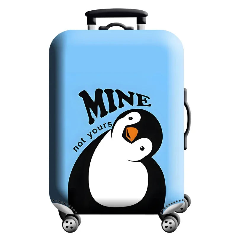 Stretch Fabric Luggage Cover — Dustproof Suitcase Protector for 18-32 Inch Travel Bags