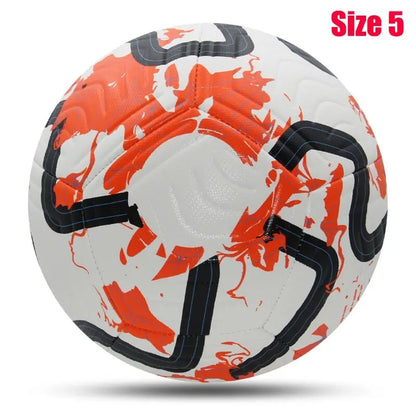 Size 5 Soccer Ball - Machine-Stitched PU Material for Outdoor Matches, Football Training, and Sports Leagues