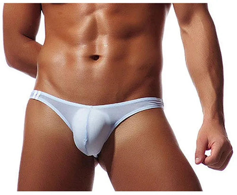 Men’s Breathable Low Cut Briefs – Soft Stretch Skin-Friendly Sexy Thong Underwear for Daily Comfort Fit