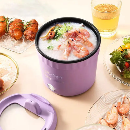 220V Mini Electric Cooking Pot – Multifunctional Rice Cooker, Hot Pot, Noodles, Porridge & Frying Pan