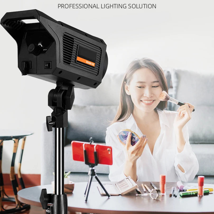 150W LED Video Light - Daylight-Balanced Photography & Live Streaming Lamp with Remote Control and 3-Color Lighting