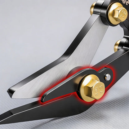18-Inch Heavy-Duty Tin Snips - Stainless Steel Aviation Shears for Metal Sheet, PVC Pipe & Carpentry