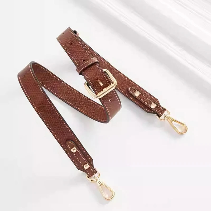 Leather Shoulder Strap for Longchamp Terra Bag - No-Punch Replacement Handle Strap Accessory