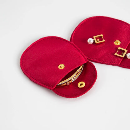 10-Pack Velvet Jewelry Snap Pouches – Gift Packaging Bags for Earrings, Necklaces, Travel & Weddings