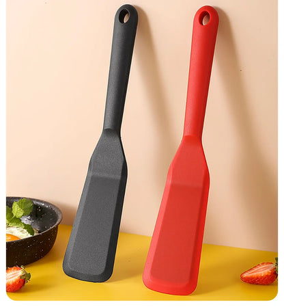 7-Color Silicone Frying Shovel – Non-Stick Pancake, Egg & Steak Spatula for Kitchen & Baking