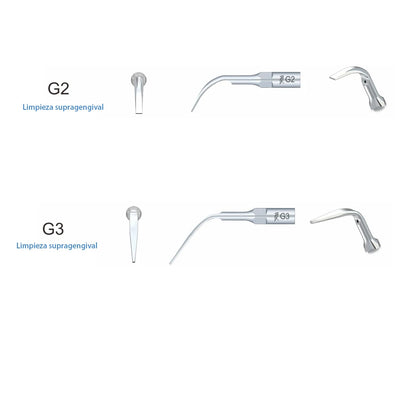 5 Work Tips Woodpecker G1, G2, G3, G4, P1 for Dental Cleaning – Woodpecker Dental Tools