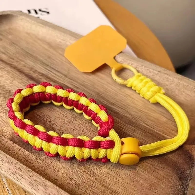 Adjustable Phone Lanyard Wrist Strap - Handwoven Universal Anti-Drop Rope for Outdoor Sports and Daily Use