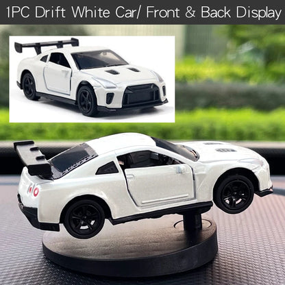 Drift Car Dashboard Toy Model — Swinging Sports Race Car Ornament for Interior Decor & Fun Accessories for Men