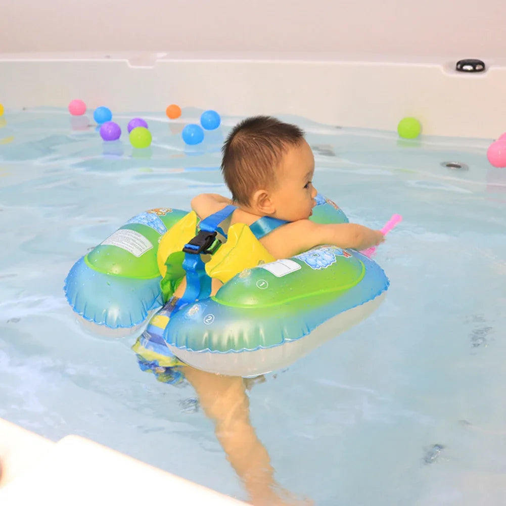 Kids Inflatable Swim Ring - Cartoon Swimming Pool Float for Babies and Children, Pool Parties & Bath Time
