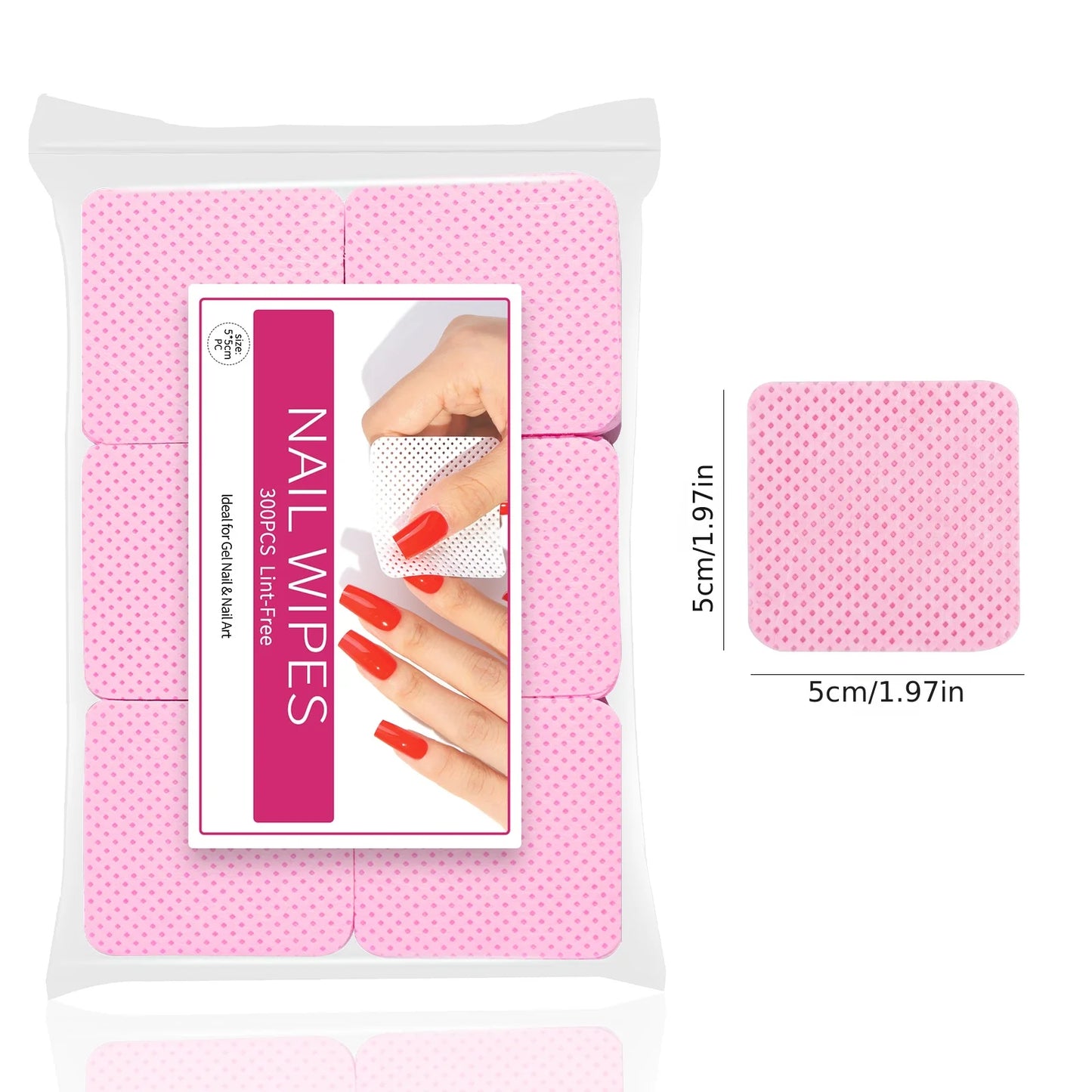 Nail Polish Remover Wipes – Non-Woven Nail Cleaning Pads for Women & Beauty Salon Use