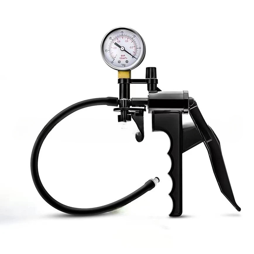 Electric Manual Vacuum Pump - Adult Negative Pressure Suction Device with Pressure Gauge for Personal Wellness Use