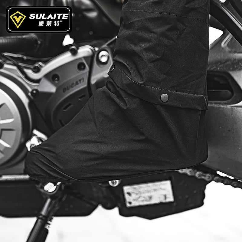 SULAITE Motorcycle Rain Suit - Waterproof Outdoor Rainwear Jacket Pants Shoes Cover for Cycling Fishing Climbing Riding