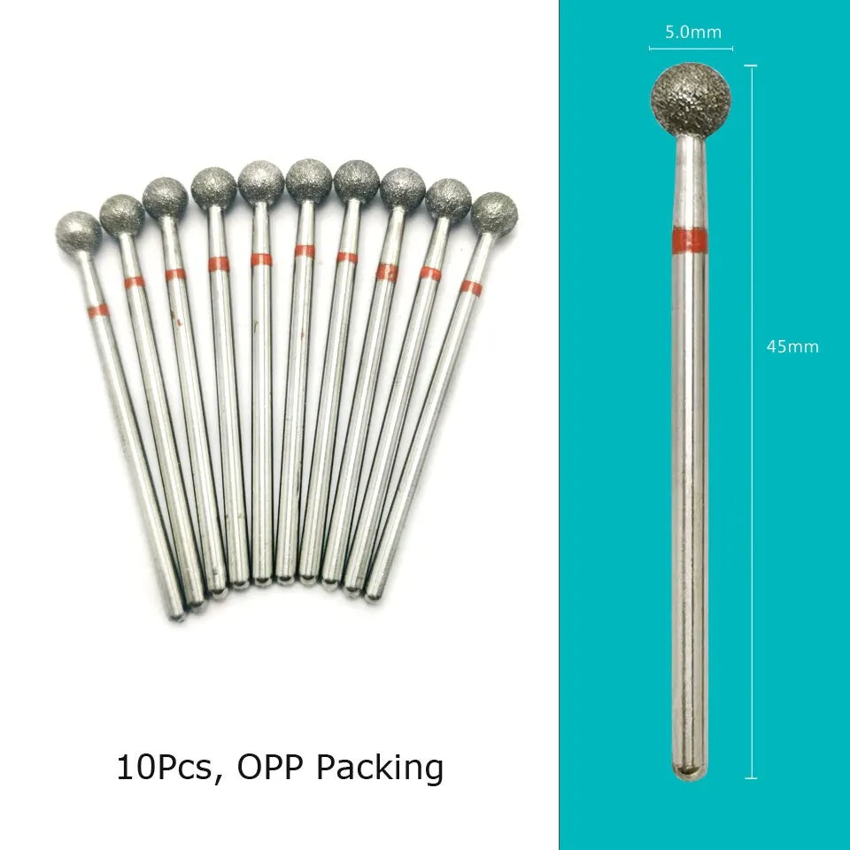 Diamond Cutters for Manicure & Pedicure - HYTOOS Nail Drill Bits: Cuticle Burr Milling Cutter Set