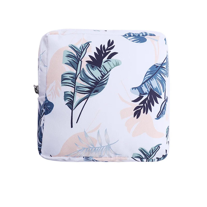 Cute Cartoon Girl Cosmetic Bag – Mini Travel Makeup Organizer for Lipstick, Sanitary Pads & Toiletries