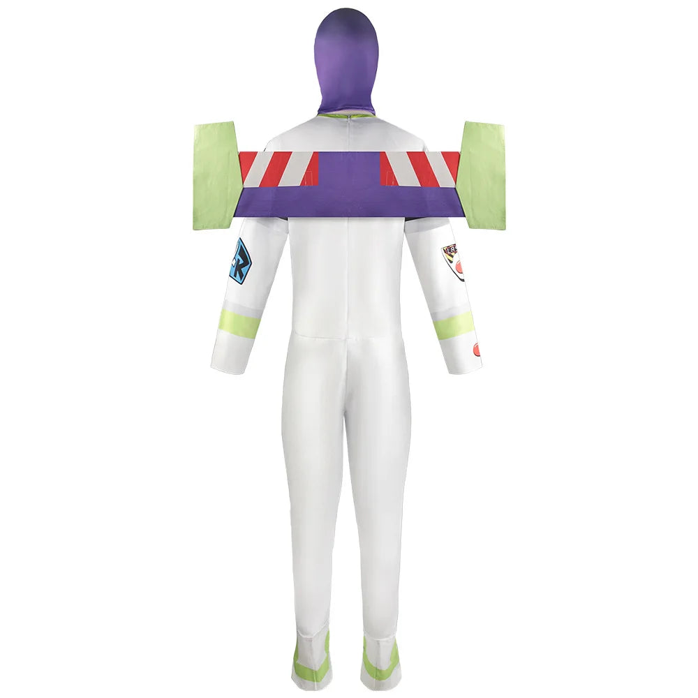 Buzz Cosplay Costume Bodysuit - Wing Suit Halloween Party Jumpsuit for Men & Children