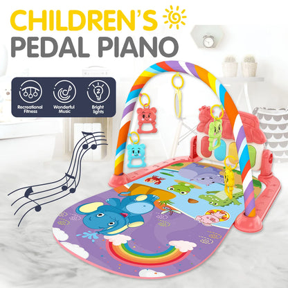 Children’s Pedal Piano — Early Education Music Toy with Light-Up Crawling Mat for Baby Music & Fitness